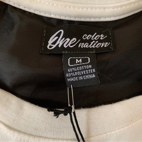 One Color One Nation Drippin Graphics medium T-Shirt Colorful - Picture 5 of 7